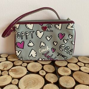 Coach poppy wristlet